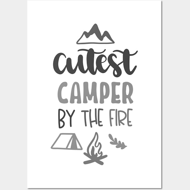 Cutest Camper By The Fire Outdoors Shirt, Hiking Shirt, Adventure Shirt Wall Art by ThrivingTees